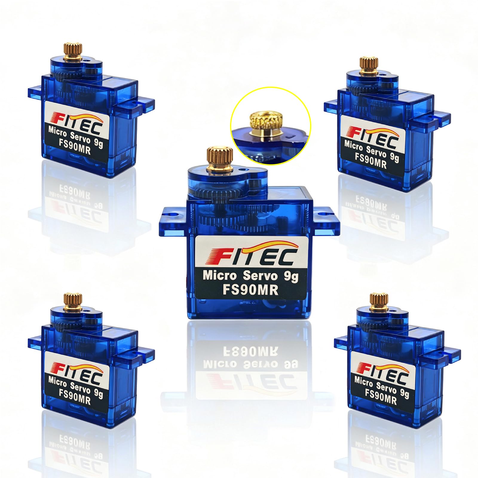 Amazon.com: FEETECH FS90MR 360 Degree Micro Servo 9g, Small Metal